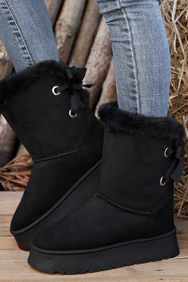 Fashionable Warm Suede Snow Boots