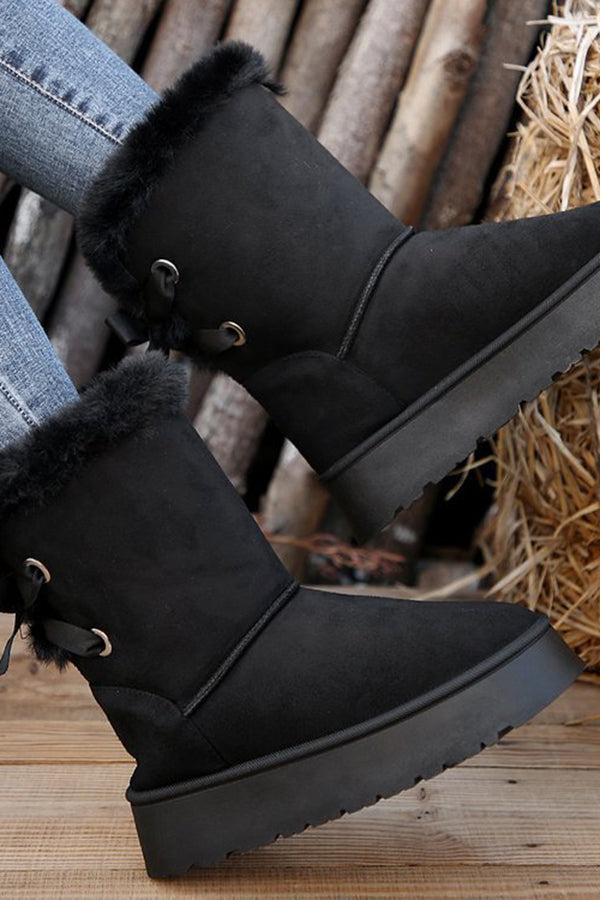 Fashionable Warm Suede Snow Boots