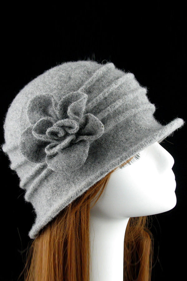 Elegant Wool Basin Hat for Autumn and Winter