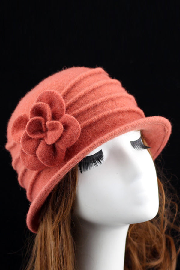 Elegant Wool Basin Hat for Autumn and Winter