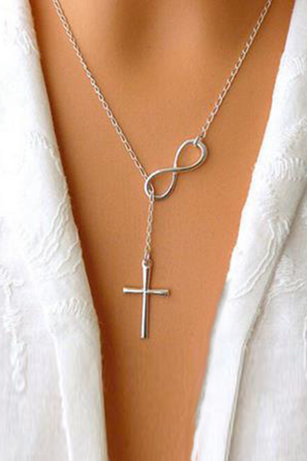 Cross Wireless Wrap Symbol Necklace