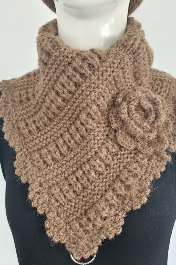 Wool Handmade Crocheted Knitted Scarf