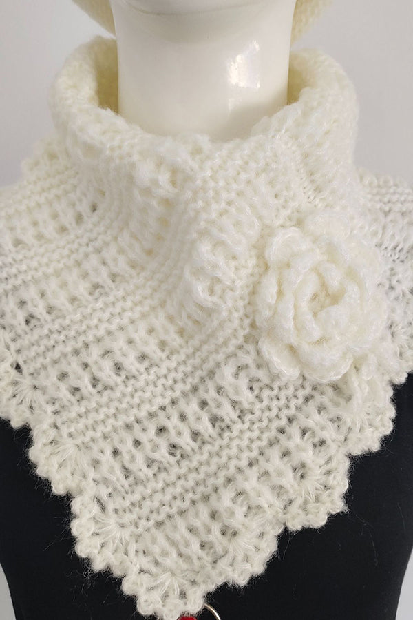 Wool Handmade Crocheted Knitted Scarf