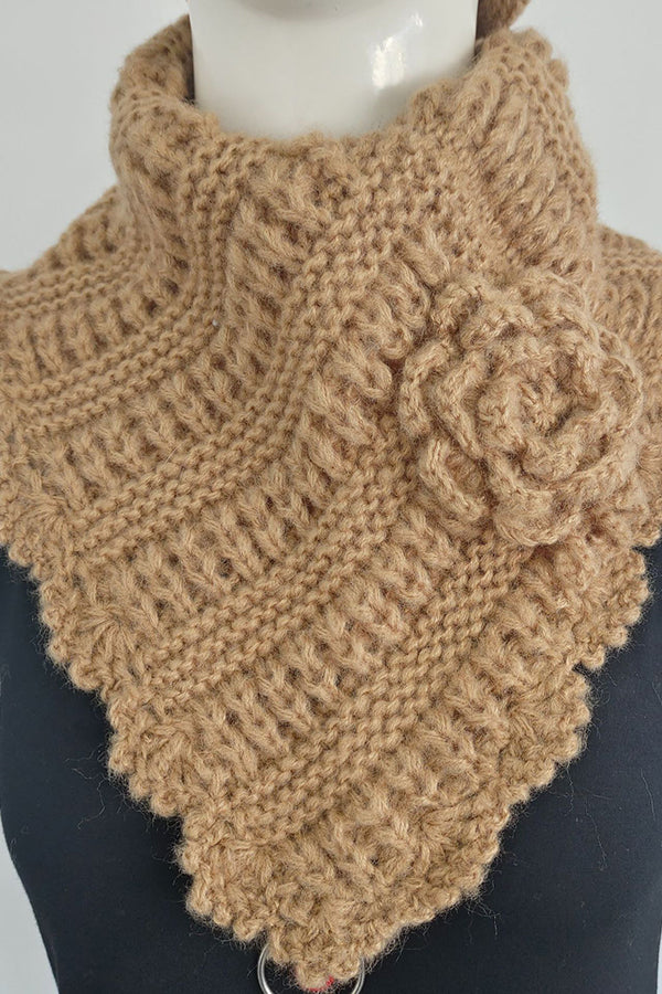 Wool Handmade Crocheted Knitted Scarf