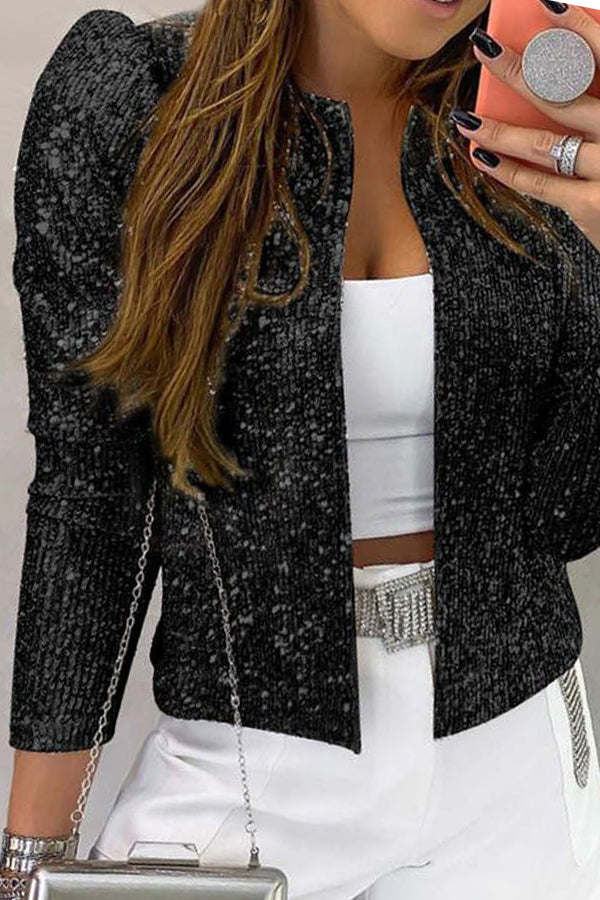 Festive Simple Sequin Jacket