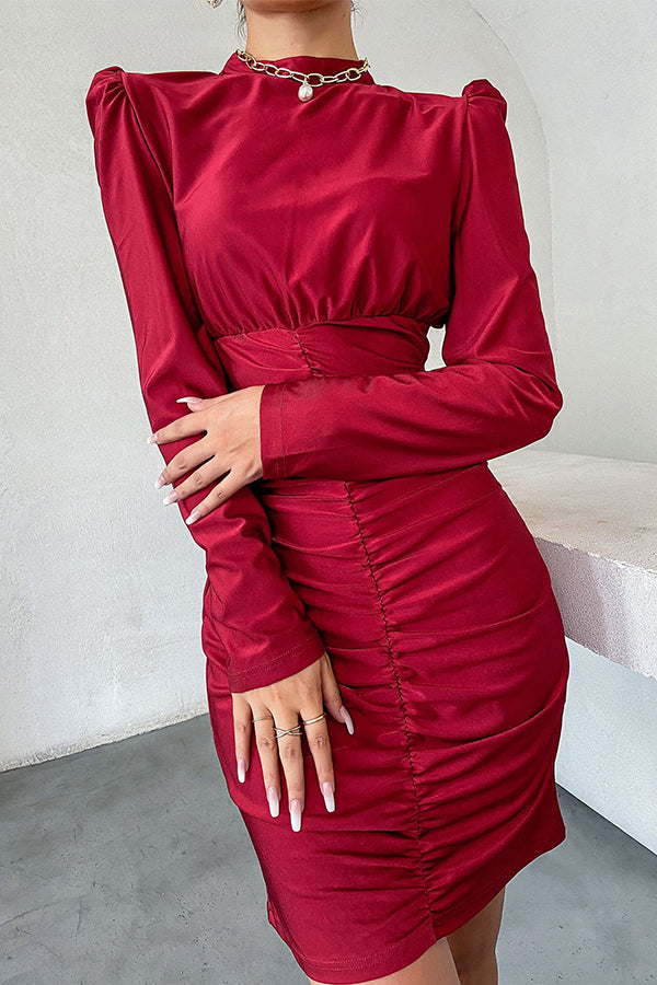 Elegant Long Sleeve Slim Dress