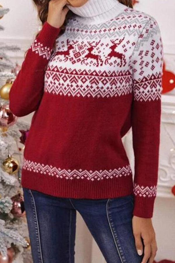 Christmas Turtleneck Pullover