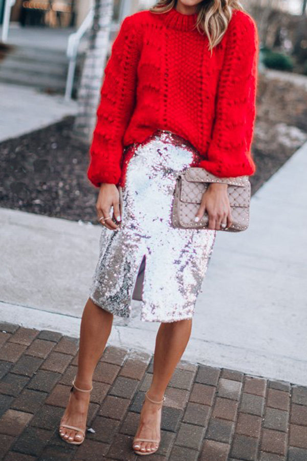 Christmas All-match Sequin Skirt