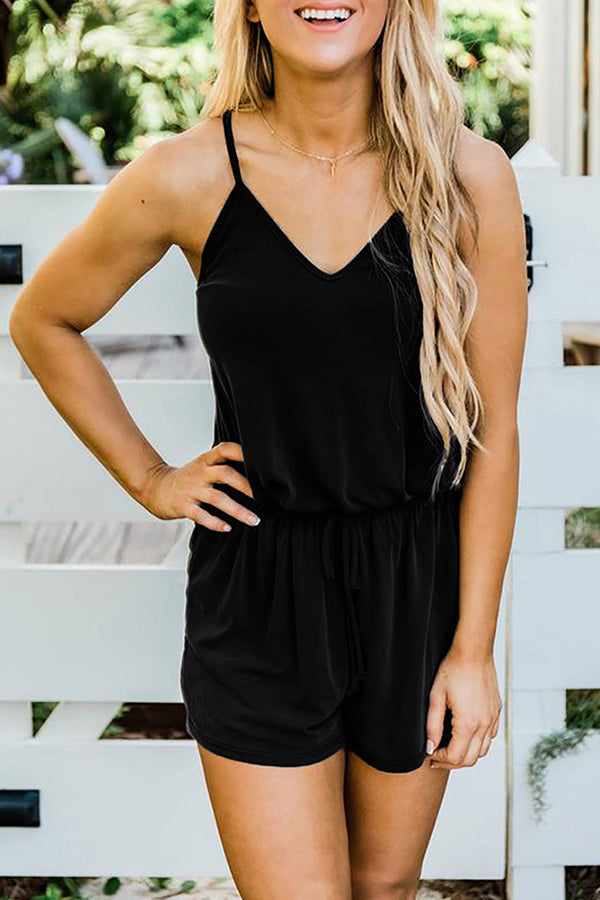 Loose Casual Suspenders Jumpsuit