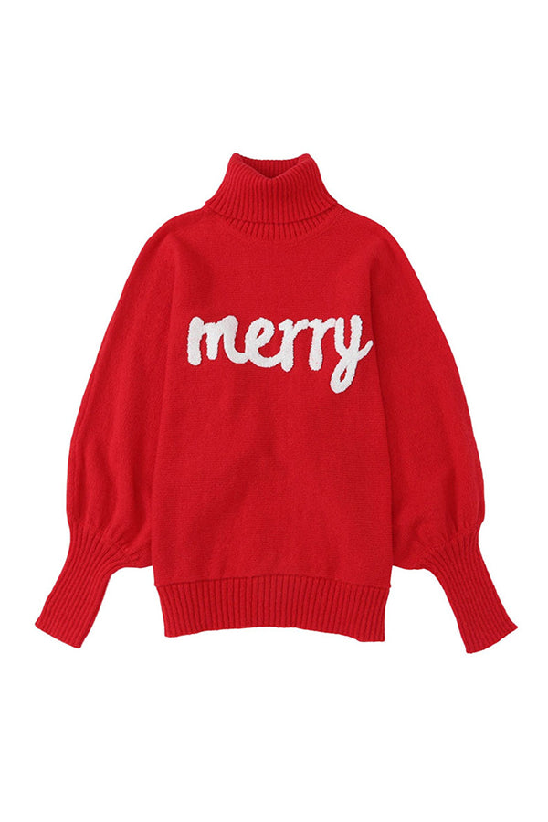 Christmas Turtleneck Knitted Sweater