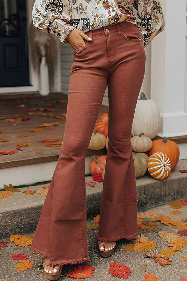 70s Retro Halloween Denim Bell Bottoms