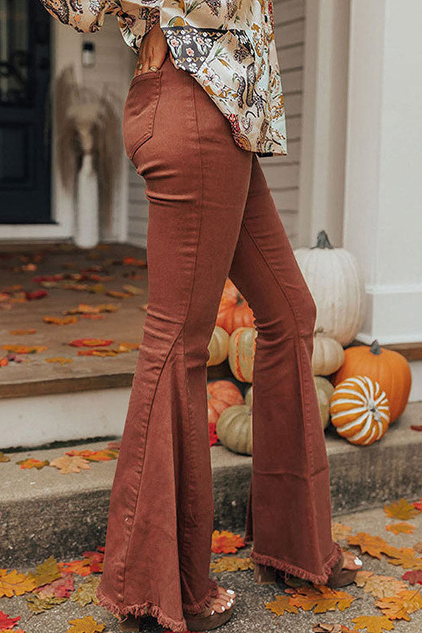 70s Retro Halloween Denim Bell Bottoms