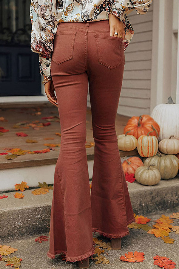 70s Retro Halloween Denim Bell Bottoms