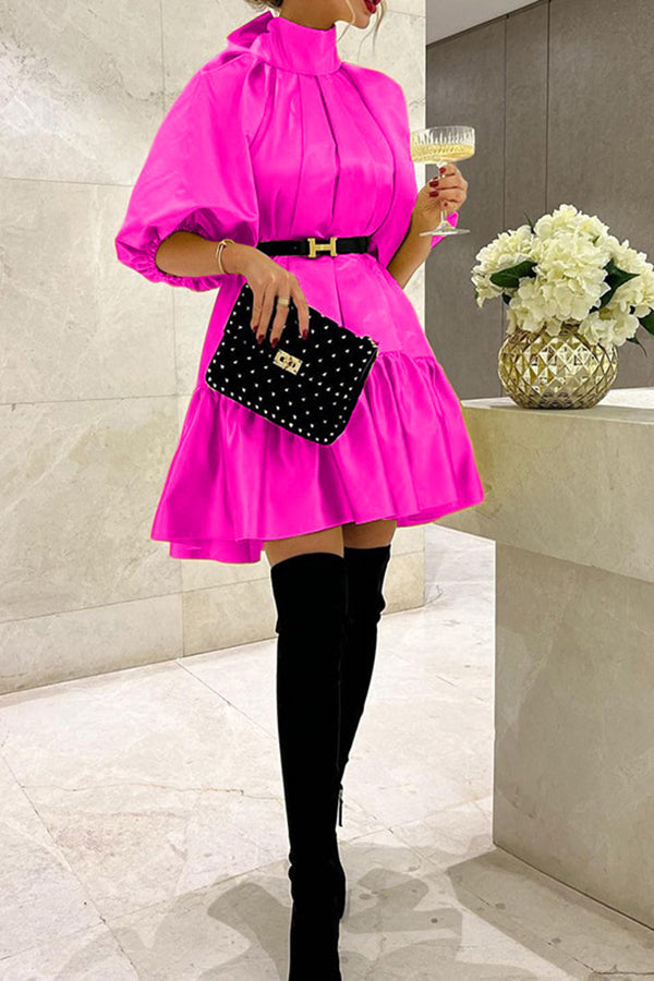 Cute Elegant Bow Puff Sleeve Princess Party Dress