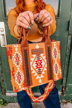 New Mini Wrangler Tote Bag in Orange