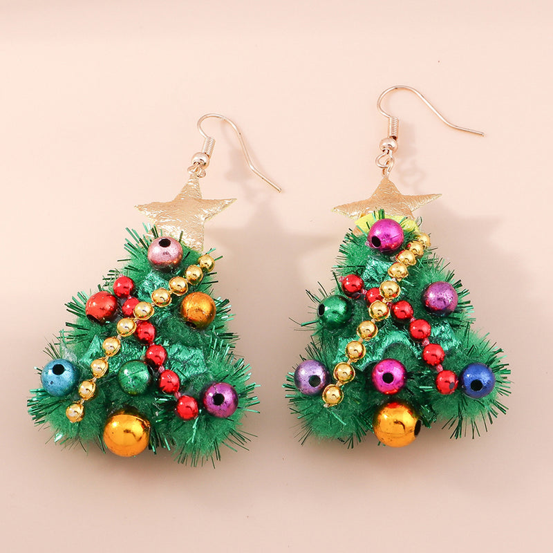 Christmas Tree Personalized Colorful Felt Earrings