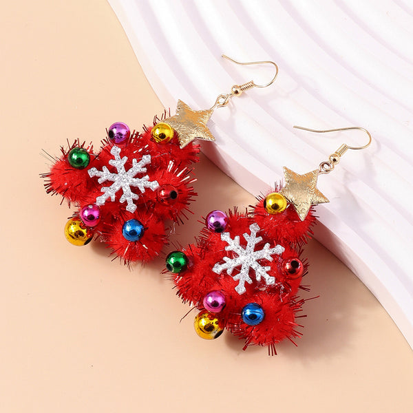 Christmas Tree Personalized Colorful Felt Earrings