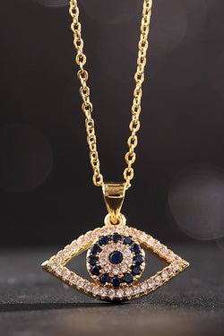 Colorful Zircon Devil's Eye Necklace