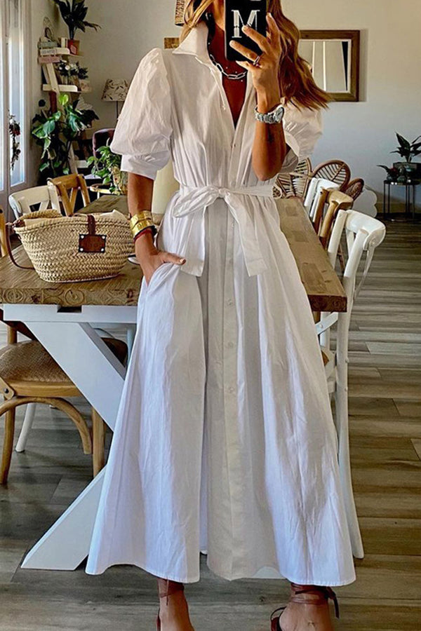 Medium Length Shirt Dress