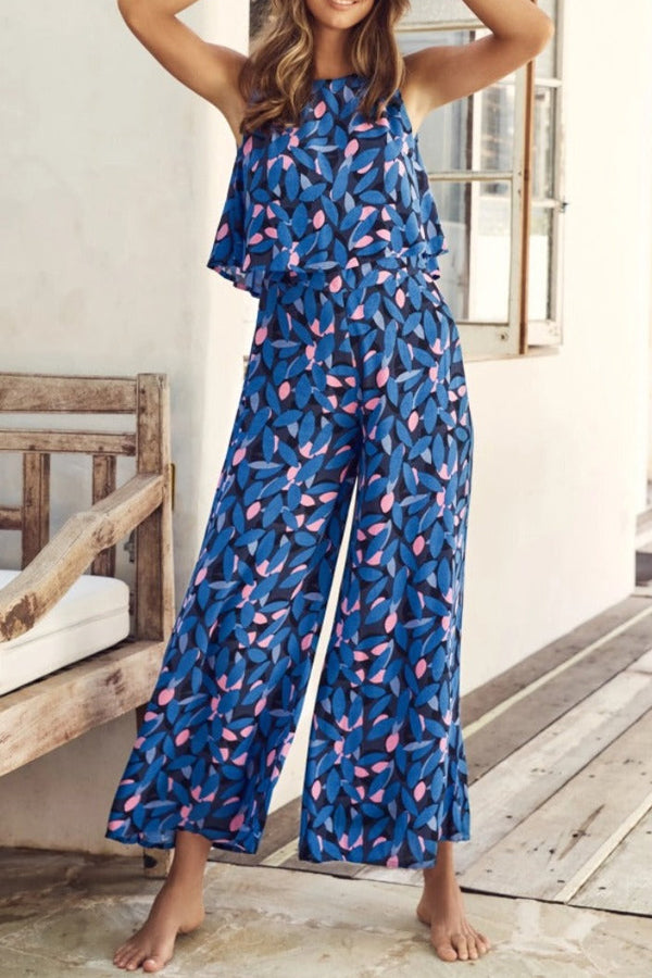 Wide Leg Jumpsuit with Loose Top