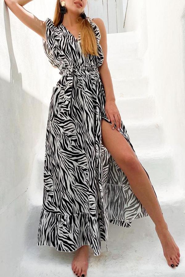 Printed Flowy Dress