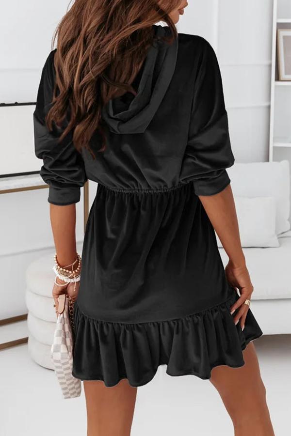 Casual Hooded Dress