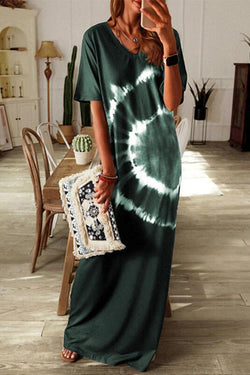 Stylish Tie Dye Long Dress