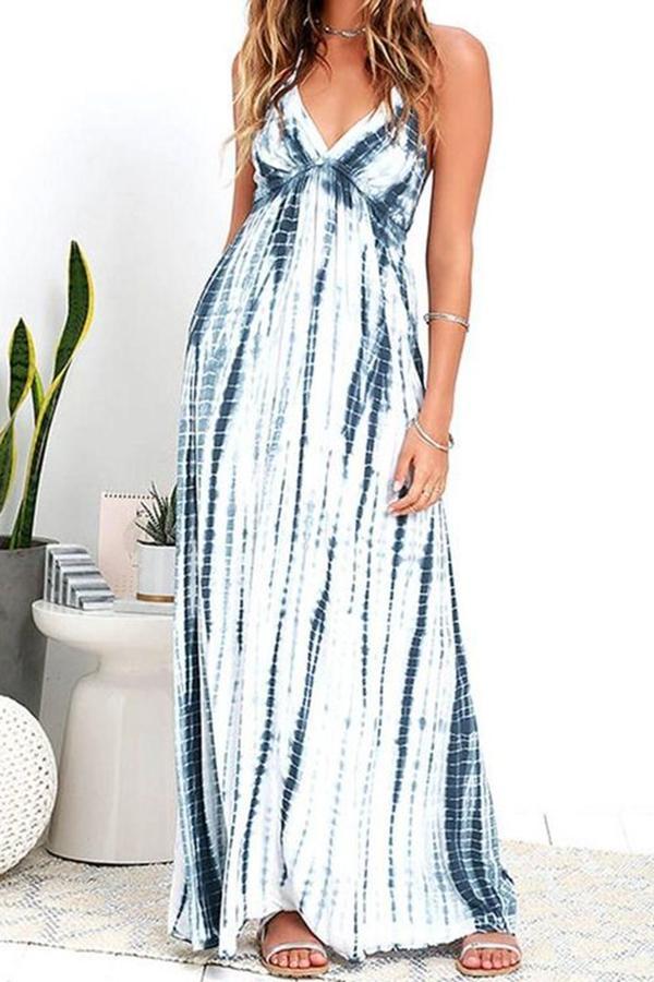 Bohemian V-neck Long Dress