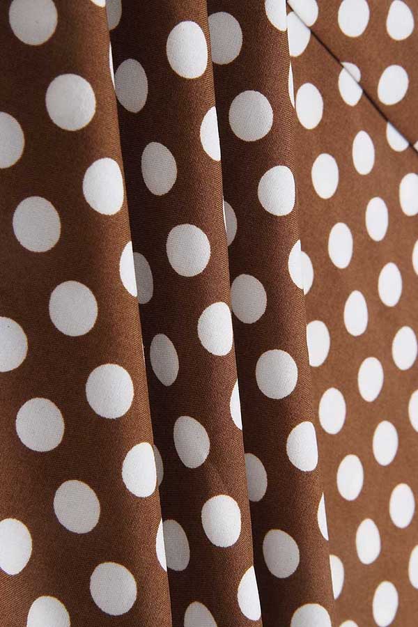 Fashion Polka Dot Lace Irregular Dress