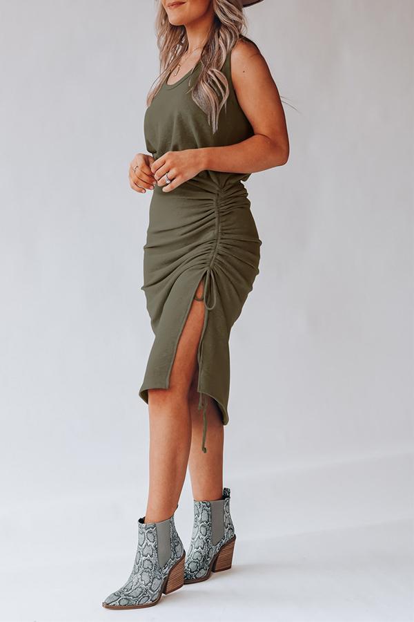 Drawstring Vest Dress