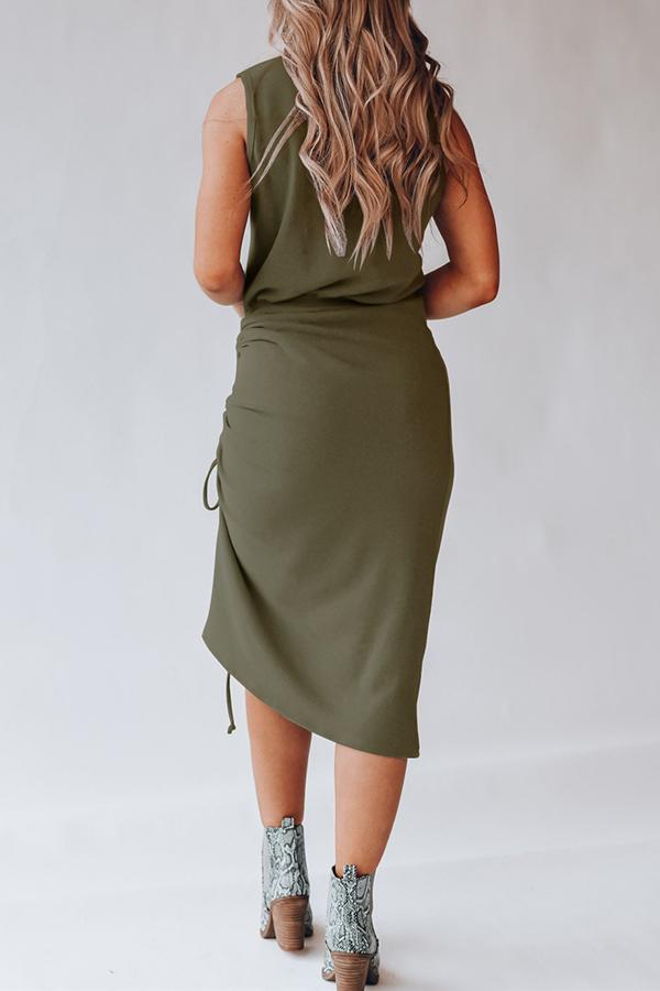 Drawstring Vest Dress