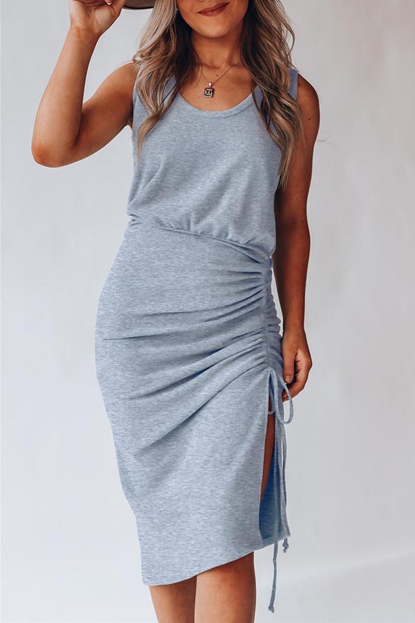 Drawstring Vest Dress