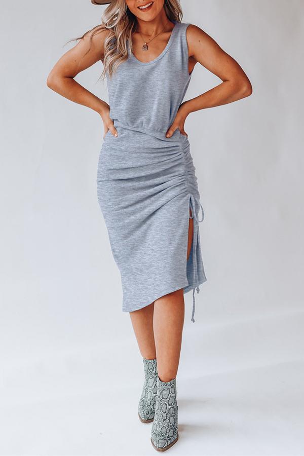 Drawstring Vest Dress