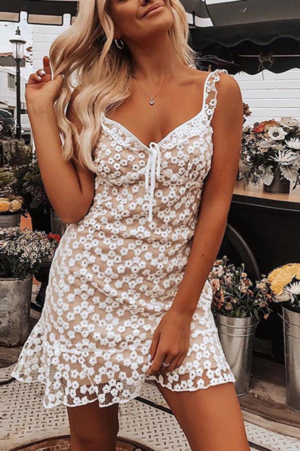 Sling Lace Fashion Maxi Dress