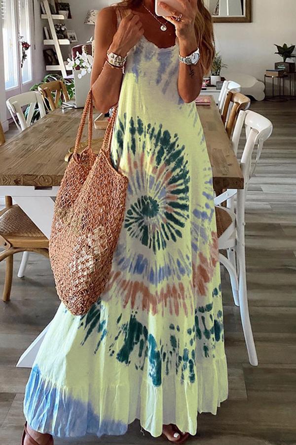 Printed Loose Casual Vest Dress