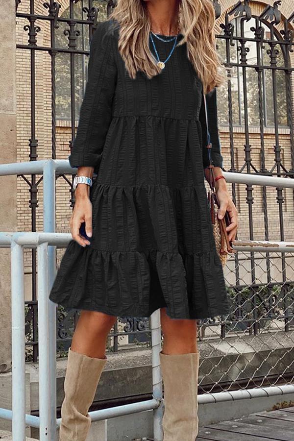 Loose Fashion Long Sleeve Dress