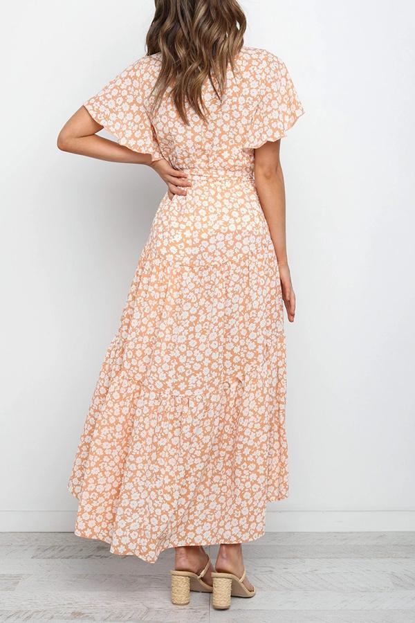 Temperament Floral Maxi Dress