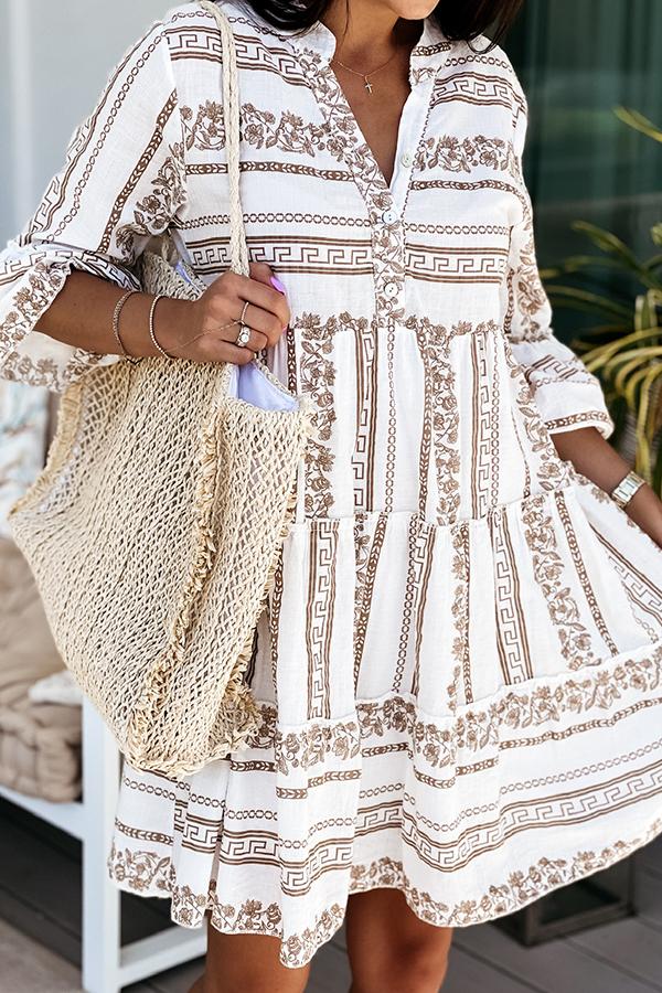 Printed Flowy Dress